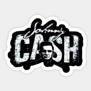 Johnny Cash Iconic Impressions Sticker